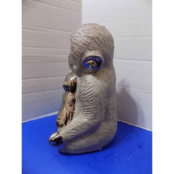 NEW Mother Monkey & Baby Figurines Statue Ape Chimp - Picture 5 of 7